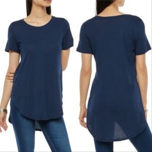 CASUAL DOLLZ Blue Basic Top T-shirt Comfy … - Picture 1 of 4